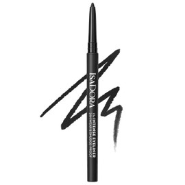 IsaDora Kajal Waterproof Black Intense 24H - Strong Hold without Smudging - Eyeliner Pen Ideal for Smokey Eyes - Black Waterproof - Especially Easy to Apply