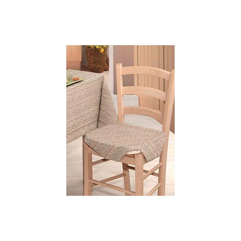 Casatessile Melange Jacquard Cushion with Flaps Beige