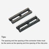 sourcing map DIP IC Chip Socket Adapter Flat Pin 28P