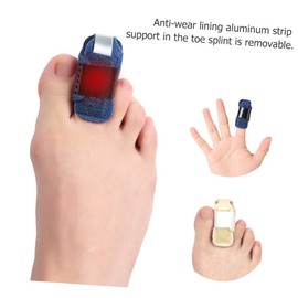 minkissy 2Pcs Breathable Toe Splint Wraps for Injury Recovery Adjustable Toe Straightener Support Portable Overlapping Fixing Straps for Daily Use