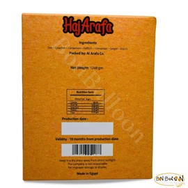 HajArafa Haj Arafa Karak Tea With Cardamom And Saffron Without Sugar Egyptian Natural Egypt Oriental Non Gmo Kosher Halal (1 Pack = 12 Sachets x (0.28 oz / 8 gm) حاج عرفة شاى كرك بالهيل والزعفران