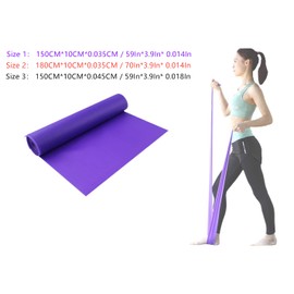 Exercise Band Yoga Fitness Tension Belt for Resistance Training Women Men - Green 1.8 m Thickness: 0.35 mm