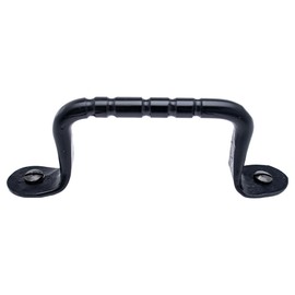 1 Pack 4.5" Black Door Handle - Heavy Duty Decorative Iron Handles - Handmade Rustic Metal Door Handle for Sliding Doors, Barn Doors, Gate Pulls, Sliding Barn Doors & Door Pulls - The Farmhouse Series