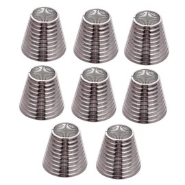 Beavorty Ponytail Ring in Black Spiral Design 8pcs Ponytail Clip Cuffs Fashion Hair Band Cuffs Hair Tie Cuffs