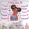 DECOWALL SG2-2502 Black Girl Magic Wall Stickers - Afrocentric Decals