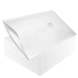 Fryer Filter Paper 105-Pack【13.5x20.5 Inch Envelope Style with 1.5 Inch Hole】 Filter for Cooking Oil,Direct Use on Oil Filter Cart,Commercial Deep Fryer Use in Restaurants,Food Trucks, Kitchen,Cafe