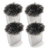KETENG 4pcs Furry Microphone Windscreen Compatible with RODE Wireless GO