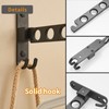 JOOM Retractable Folding Wall Mounted Clothes Hanger Rack Clothes Storage