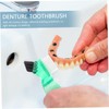 Gatuida 4Pcs Mini Denture Brushes Portable Multi Functional Small Oral