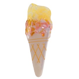 Ice Cream Acetate Claw Clip,Acetate Hair Clips,Big Hair Clips for Women,Orange