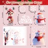 VEYLIN Christmas Window Stickers Reusable Xmas Window Clings Static Snow