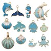 Zayookey 12 PCS Ocean Themed Charms, Sea Animals Bracelet Charms
