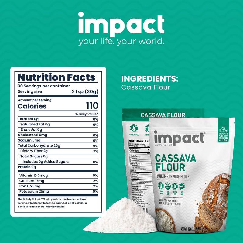 Impact - Conventional Cassava Flour, Gluten, Grain, Dairy, Soy &
