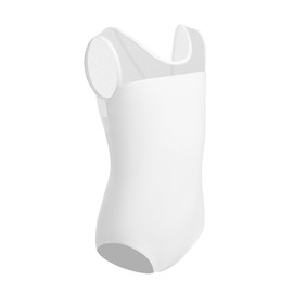 ZYXWVU Ballet Leotard, Girls' Ballet Clothing, Girls' Leotard, Girls' Sleeveless, White
