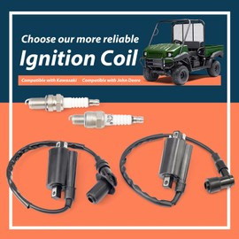 Lisnhlin AM120732 Ignition Coil Compatible with Kaws-ki Mule 2510 3010 4000 4010 KAF 620 650 FD620D FD611V FD661D FD440V FD501D Replace 21121-2083 21121-2064 21121-2076 21121-2092 21121-0029