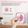 Ainowes 60-Minute Visual Timer with Night Light, Countdown Timer for