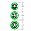 Rollerex VXT500 Inline Skate Wheels 8-Pack - 85A Durable Roller