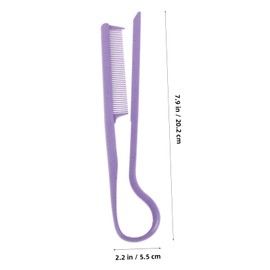 BIUDECO Wheat Straw Hair Care Set with Detangling Comb and Shampoo Brush for Gentle Scalp Massage and Hair Washing for Home and Salon Use Purple