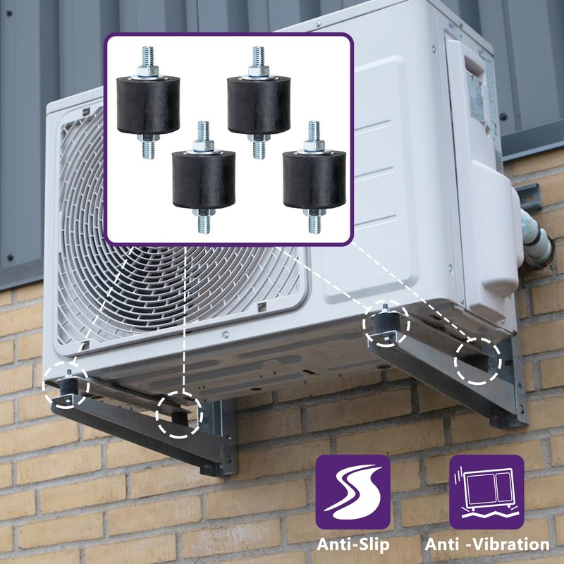 Mxclimate Air Conditioner Rubber Vibration Isolator Pads for Outdoor Mini