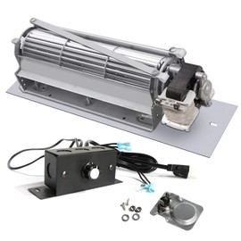 Hongso FK24 Replacement Fireplace Blower Fan KIT for Majestic 36BDVRRN 36BDVR 36BDVT 39BDVR 32VFSC 33BDVR, Vermont Castings, Northern Flame, Rotom R7-RB65 HB-RB65, Majestic Fireplace Blower Fan 54103
