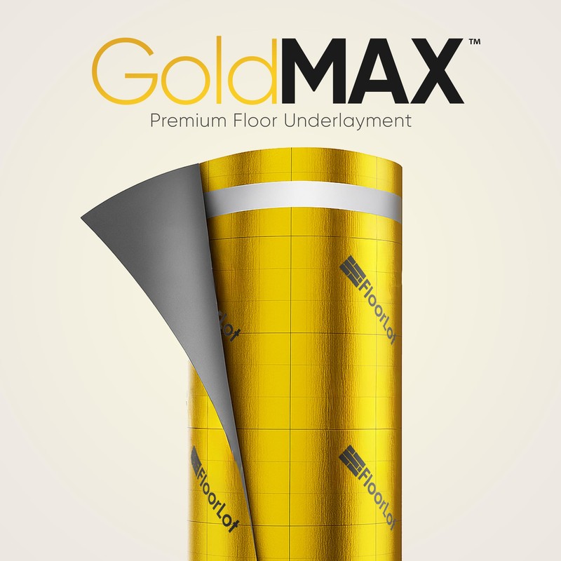 FLOORLOT GoldMax Premium Floor Underlayment - 200 sqft Roll -