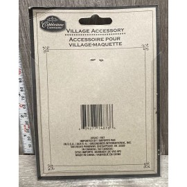 Cobblestone Corners Christmas Village Accessories 2 Walls and a Christmas Tree