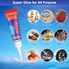 8 Pcs Super Glue, 3 Gram Multipack Mini Superglue Quick