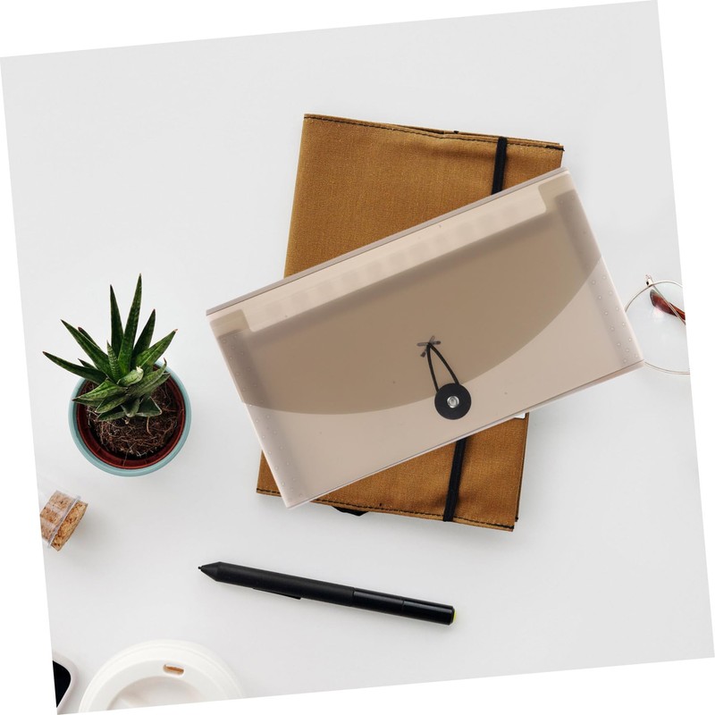 Operitacx Accordion Bag with Neck Strap Document Organiser for Paper