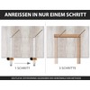 HOLZWURM Marking Gauge with Stainless Steel Metal Ruler, 300 mm