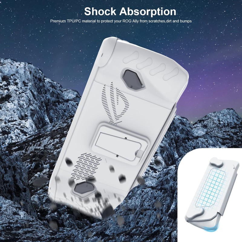 EJGAME Upgraded Ultra Slim TPU Protective Case with Front Cover