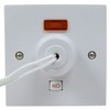 45A Shower Ceiling Pull Cord Switch with 44mm Surface Back