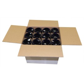 North Mountain Supply 750ml Glass Bordeaux Wine Bottle Flat-Bottomed Cork Finish - Case of 12 - Cobalt Blue