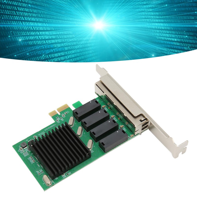 PCIe Network Card 10 100 1000Mbps NIC Controller Easy Installation