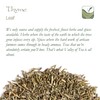 Thyme Organic Gourmet Herb Leaf - Perfect for Elevatingdishes Thym