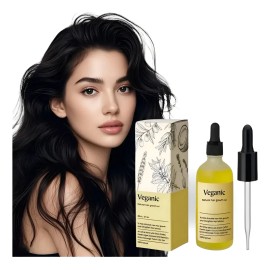Aceite Vegano Natural Para El Crecimiento Del Cabello