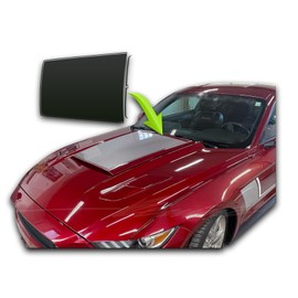 BENINI DESIGN STUDIO Hood Scoop Vinyl Decal Sticker Set Compatible with Ford Mustang Roush GT 2015-2019 (Gloss Black)
