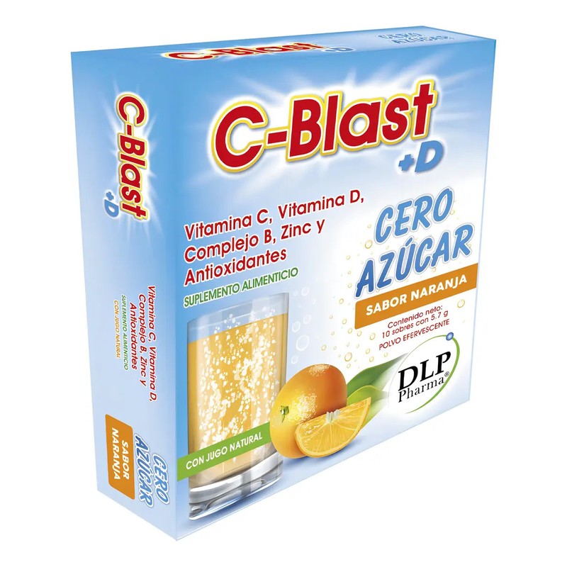 C-blastd Vitamina C D Complejo B Zinc Antioxidantes 3cajas Sabor