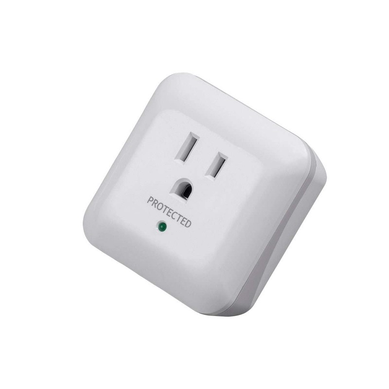 Monoprice Power & Surge - White | 1 Outlet Surge