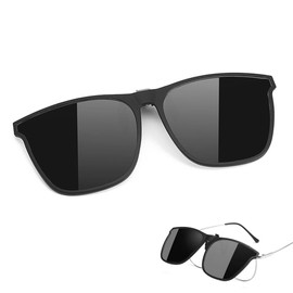 Sunglasses clip, sunglasses clip for glasses, polarised clip on sunglasses, UV400 sunglasses clip, sunglasses for clip-on polarised clip-on night driving glasses, black