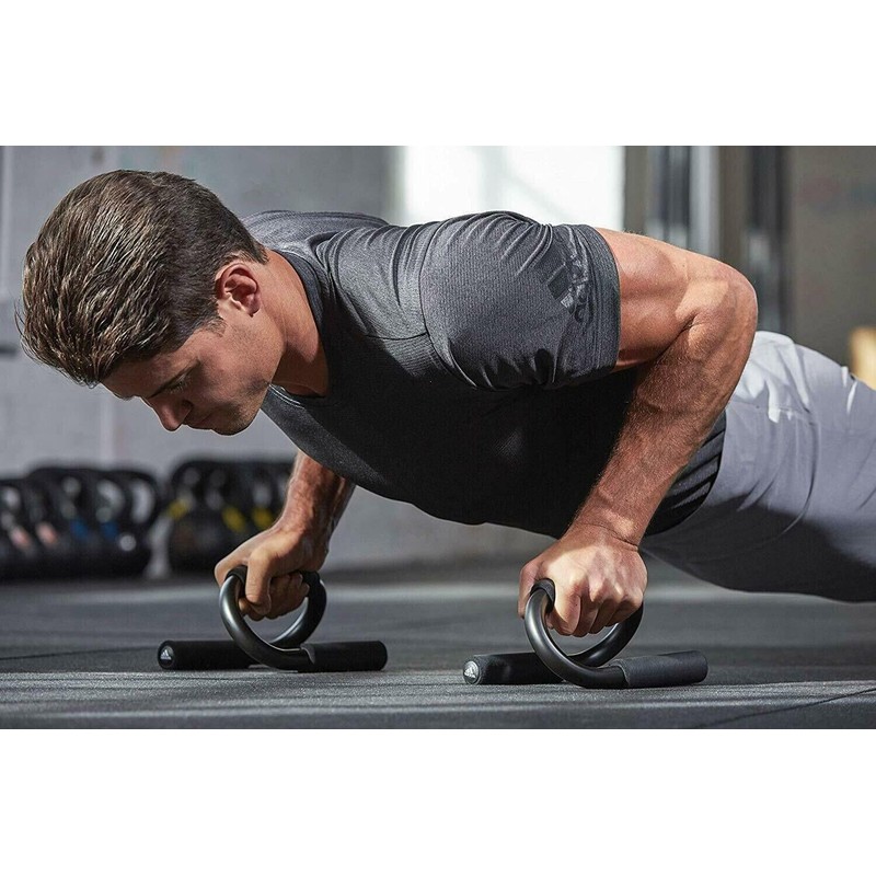 S Shape Push up Stands Pull Bar Fitness Exercise Chest