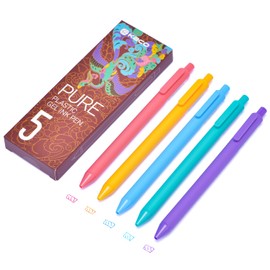 erofa Pack of 4 Gel Pens from the National Style Fine Pen, Pack of 20 Quick Drying Ink Pens
