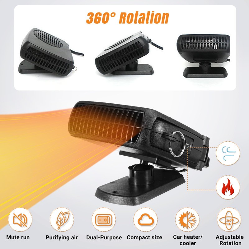 Car Heater, 200W Car Heaters Auto Part 12V Portable Heater
