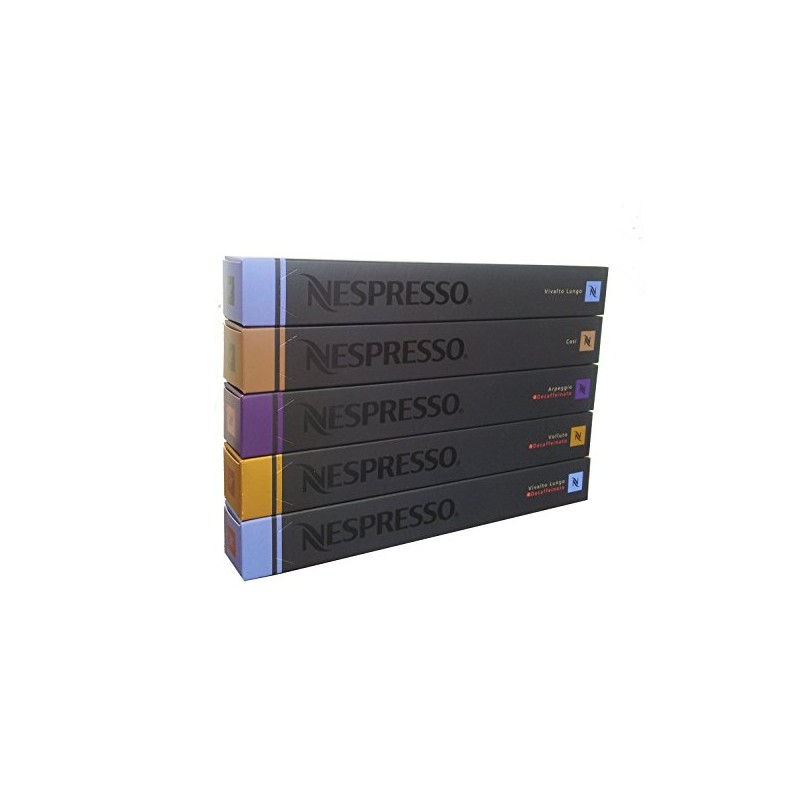 50 Nespresso Variety Mix - DECAF Arpeggio, DECAF Vivalto, DECAF