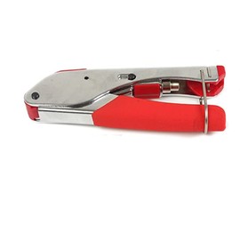 ZONADAH Compression Crimper Stripper Set F-Type Hand Crimping Pliers Rotary Coaxial Cable Crimp Wire Stripper RG59 RG6 TV AV Cable Crimping Cutter with 20 Connections