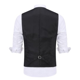Men's Waistcoat in Jacquard for Weddings and Parties - gold, size: s