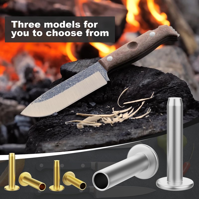 Cutlery Rivets 5/16" x 5/8" Knife Making Handle Pins -Nickel