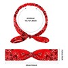 Hicarer 2 Pieces Bandana Headband for Women, Knot Retro Print