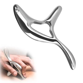 STFALI Trigger Point Pusher, Gua Sha Stainless Steel, Trigger Point Massager, Massage Tool for Face, Neck, Shoulders, Back, Arms, Legs, Muscle Relaxation