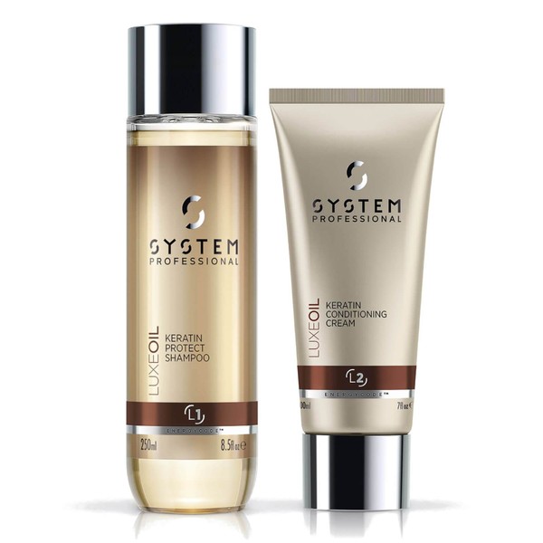 System Professional Luxe Oil Keratin Shampoo and Conditioner Bundle