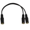 Seadream 3.5mm 1/8" TRS Stereo 1 Female to Dual 2